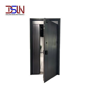 Porte d'entrée de luxe de style américain, anti-effraction, pour villas et maisons jumelées - Design durable et élégant, protection contre les ouragans - Product Image 1
