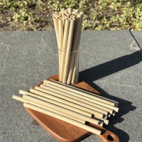Pailles en bambou naturel biodégradables jetables pour fêtes, mariages, restaurants, vente en gros, logo personnalisé, écologiques et bio
