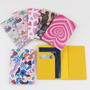 Custom Logo Vintage Fashion Travel <b>Wallet</b> <b>RFID</b> Blocking Passport Holder Magnetic Buckle Waterproof PU Leather Cover Case Family - Product Image 2