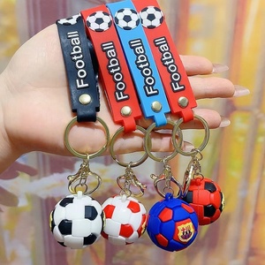 พวงกุญแจรูปฟุตบอล ของที่ระลึกสำหรับแฟนบอล ของขวัญชิ้นเล็ก พวงกุญแจ DIY อุปกรณ์ตกแต่งพวงกุญแจ ของที่ระลึกฟุตบอลโลกกาตาร์ - Product Image 3