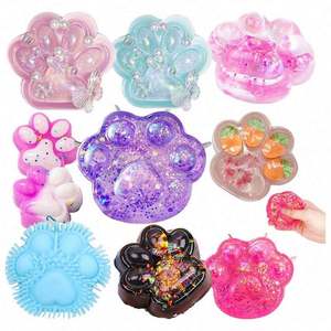 2025 New Design Ultra Soft TPR Material Giant Size <b>Cat</b> Paw <b>Squishy</b> Toy Sensory Fidget Stress Relief Kawaii <b>Squishy</b> Ball - Product Image 6