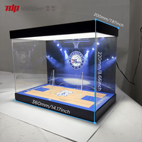 Boîte de présentation de cartes de sport en acrylique personnalisée TERMEIN, boîte de présentation de cartes classées avec éclairage LED pour la collection de cartes
