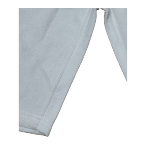 Short de détente en tissu éponge pour garçon avec taille élastique et cordon de serrage – Blanc arctique - Product Image 4