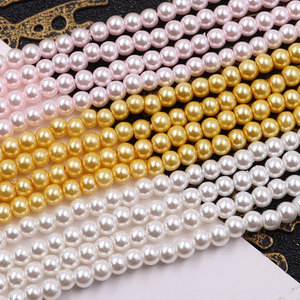 Perles de verre de qualité normale de taille mini 3 mm, prix d'usine bon marché, or blanc, rose foncé, pour la fabrication de bijoux de bracelet DIY - Product Image 6