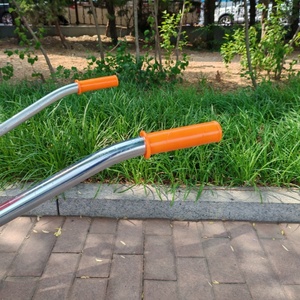 Carriola con Ruote in Gomma per Lavori Pesanti, Vasca in Plastica da 90L, Pneumatici in Schiuma PU, Attrezzi da Giardino e Costruzione - Product Image 5