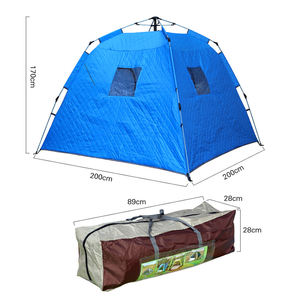 Carpa de Pesca en Hielo Portátil, Tipo Pop-Up, Cuadrada, Aislada, para Campamento, Senderismo, Pesca en Invierno - Product Image 1