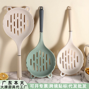 Silicone <b>Strainer</b> Long Handle Food Grade Non Stick For Noodles Dumplings Wontons Heat Resistant Kitchen <b>Colander</b> - Product Image 4
