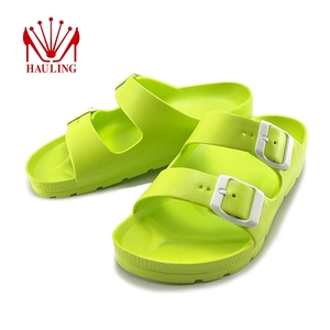 Sandales EVA flexibles à deux bandes avec boucles réglables, semelle légère et coussinée, antidérapante, pour la plage et les voyages. - Product Image 6
