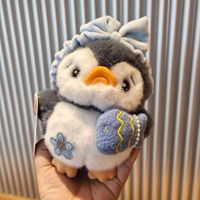 Porte-clés pendentif pingouin en peluche personnalisable, mini animal mignon et moelleux, rembourrage en coton PP, taille 11-30 cm, accessoire de fête unisexe