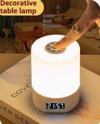 Factory Price Rechargeable Smart Night <b>Light</b> With 3 Colors Eye-friendly <b>Touch</b> LED Clock <b>Bedside</b> Lamp Ambient <b>Light</b> - Product Image 4