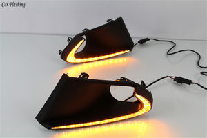 2 Luces LED DRL de Conducción Diurna con Luz Antiniebla y Señal de Giro Amarilla para Suzuki <span class=keywords><strong>Baleno</strong></span> 2016 2017 <span class=keywords><strong>2018</strong></span> 2019 - Product Image 4