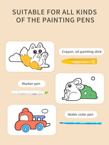 Lukisan warna-warni pelangi kertas gambar stiker gulungan Poster mewarnai anak-anak menggambar gulungan untuk siswa sekolah - Product Image 5