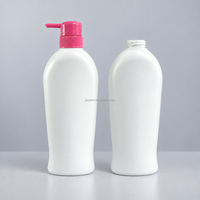 Bouteille pompe vide en PEHD de 600 ml pour shampoing, gel douche, après-shampoing, lotion – Emballage cosmétique en gros, logo personnalisé, OEM