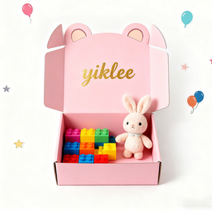 Services OEM/ODM, boîte d'expédition en carton ondulé à blocs de construction emboîtables, boîte à puzzles, boîte d'expédition, boîte de rangement pour jouets éducatifs précoces - Product Image 1