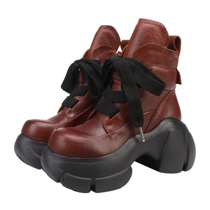 The Top Layer of Cowhide Women's <b>Boots</b>, Thick-soled, Short-height, L, Single <b>Boots</b>, Leisure Fashion, Martin <b>Boots</b> - Product Image 2
