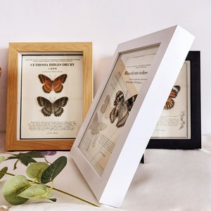 <span class=keywords><strong>Cornice</strong></span> Portafoto con Farfalla e Insetto, Dipinto Fai-da-Te, <span class=keywords><strong>Cornice</strong></span> a Specchio Artigianale, Verniciatura a Spruzzo, MDF, Vetro Vero, <span class=keywords><strong>Cornice</strong></span> Quadrata Cava - Product Image 3