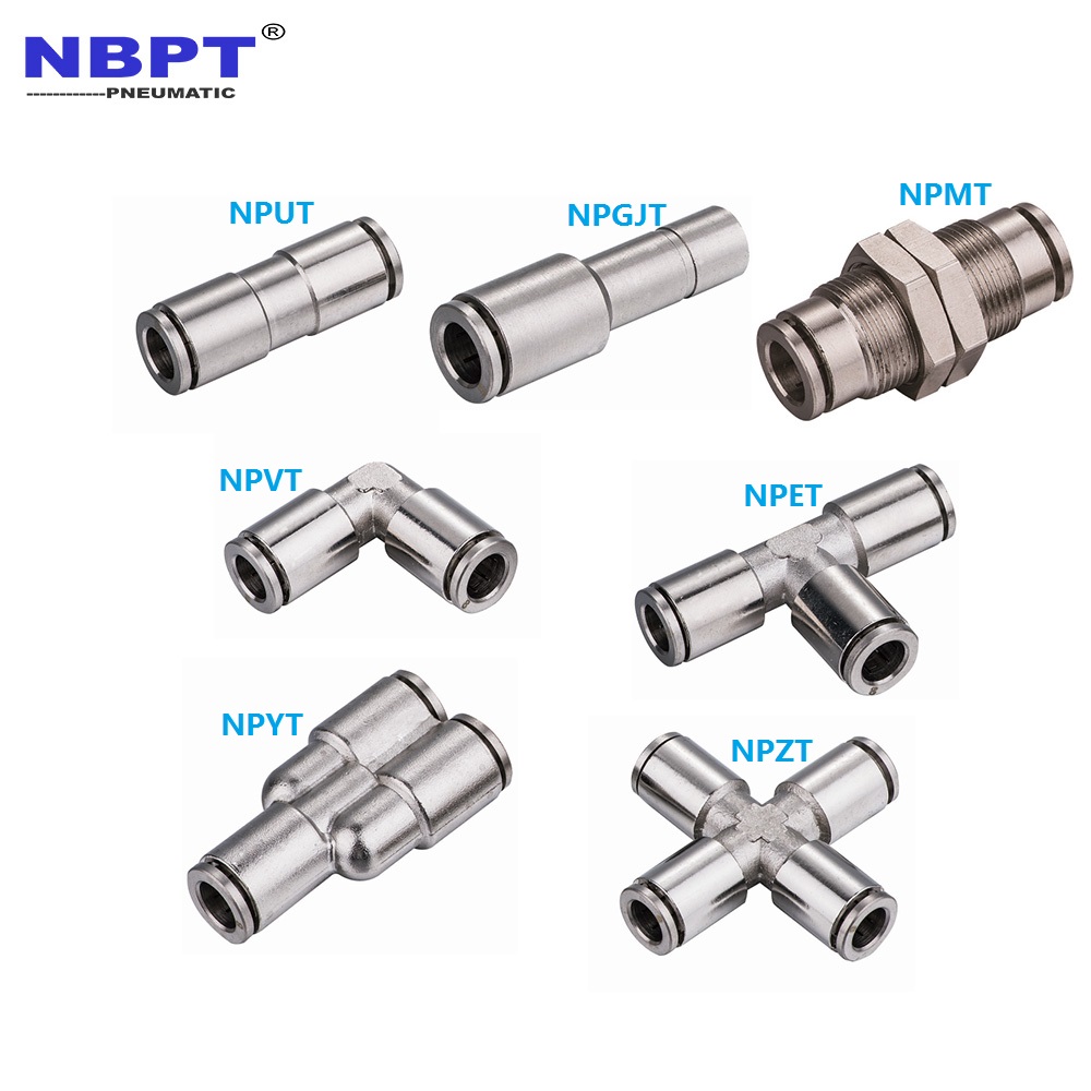 Generic 5pcs Connettore Unione Paratia Tubo Raccordi Ad Innesto Aria Pneumatica - Foto 11