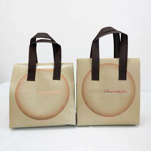 Custom Logo Disposable Aluminum Foil Non Woven Cooler <b>Bag</b> <b>Small</b> Cold and Hot Drinks Food Delivery Thermal Insulated Takeaway <b>Bag</b> - Product Image 2