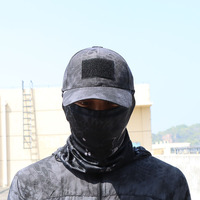 Gorro de Béisbol Táctico Multifuncional para Exteriores con Camuflaje, Protección Solar y Máscara de Ciclismo, Traje Real de CS
