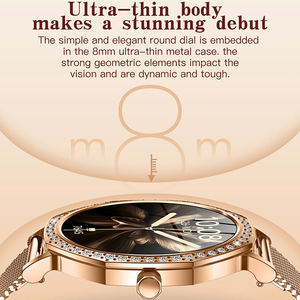 Montre connectée <span class=keywords><strong>pour</strong></span> femme KC98, étanche IP68, montre numérique de luxe, suivi de <span class=keywords><strong>la</strong></span> santé AI ChatGPT, tracker de fitness, smartwatch AMOLED - Product Image 2