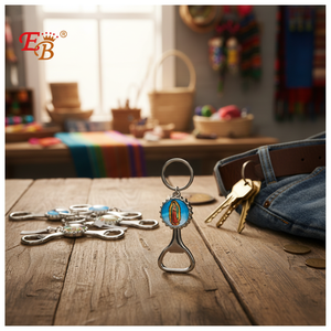 4.5\" GUADALUPE OPENER KEYCHAIN Fashionable 25DZ/CS Coin <b>Holder</b> Carabiner Metal Alloy Keychain for <b>Keys</b> - Product Image 3