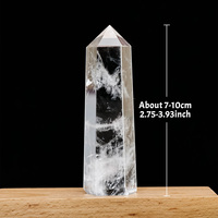Vente en gros de tours de quartz clair naturel de haute qualité, 7-10 cm, pierre de guérison, Reiki, bricolage, pointe de cristal, obélisque énergétique, méditation