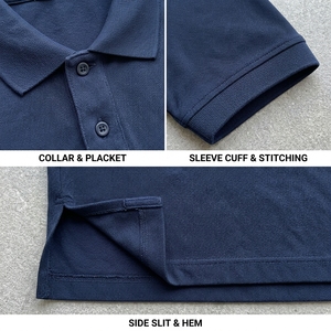 <span class=keywords><strong>Polo</strong></span> da Uomo Tinta Unita con Colletto a Contrasto, Manica Corta, Versatile, Estivo, Casual, da Golf - <span class=keywords><strong>Outlet</strong></span> di Fabbrica - Product Image 2