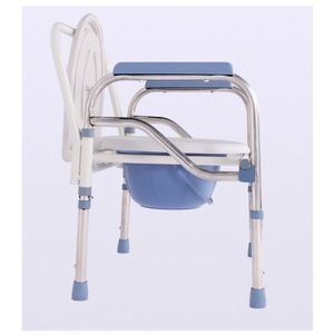 Multifunctional <b>Commode</b> Chair Stainless Steel Foldable For Elderly And Disabled Home Use - Product Image 3