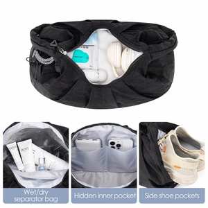 Sac de sport pour femmes, grande capacité, pour yoga, gym, shopping, extérieur, imperméable, en nylon, sac de fitness - Product Image 4