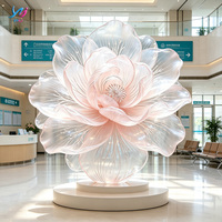 Escultura de Resina Transparente Personalizable en Tamaño y Color, Modelo de Personaje de Anime con Flores, Adorno Decorativo Duradero para Regalo