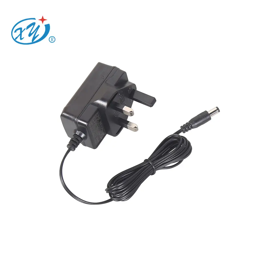 UK led adapter 24W power supply 12volt 2a UKCA approved power adapter 1.2 m cable 5521 dc Jack Black