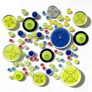 60x11.5mm Yüksek Hassasiyetli Dairesel Su Terazisi, 5'/6' Bölmeli, Yeşil Sıvı Su Terazisi, Ölçüm, Makine ve Karavan Tesviyesi için - Product Image 6