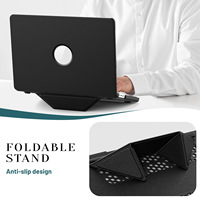 Étui rigide en PU pour tablette et ordinateur portable MacBook Pro 14 2021/2023 (M1 A2442 / M2 A2779/M3 A2918/A2992)/M4 2024