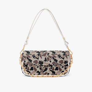 Bestseller Borsa da Sera Personalizzata con Stampa Camouflage Viola Pastello in Pelle PU con Catena Dorata e Tracolla a Nuvola per Regalo di Compleanno Donna - Product Image 2