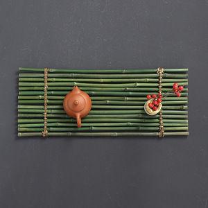 Hand-woven bamboo <b>tea</b> <b>tray</b>/<b>tea</b> stand/dry brewing station; Kung Fu <b>tea</b> ceremony accessories; Japanese cuisine sushi - Product Image 2