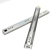 Correderas para Cajones de Acero Inoxidable 304 de 53 mm, Longitud Personalizada, 100 kg, Rodamientos de Bolas de Alta Resistencia con Bloqueo, Herrajes para Muebles OEM