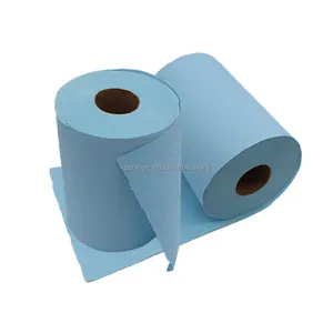 Rol kertas biru ramah lingkungan tisu handuk tangan rol kertas Toilet biru