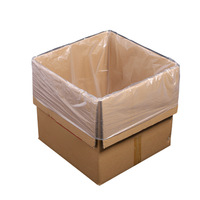 Housses de palette carrées en PE plastique à soufflets, sacs PE carrés anti-poussière pour l'emballage et l'expédition de conteneurs et palettes - Vente en gros