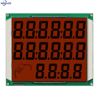 Herstellerverkauf 6,6-Zoll 664-Segment LCD-Anzeigepanel und -Modul mit PCF8576 IIC-Schnittstelle für Kraftstoffzapfsäulensteuerung
