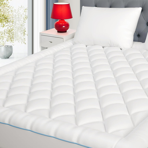 Surmatelas <span class=keywords><strong>moelleux</strong></span> extra épais en coton, matelassé, avec poches profondes, alternative au duvet, type Pillow Top - Product Image 1