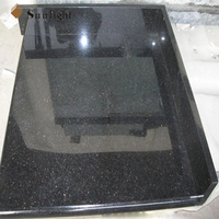 Taplak Meja Ukuran Kustom Kualitas Tinggi Permukaan Padat Meja Kerja Galaxy Hitam Atasan Konter Dapur