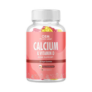 Oem טבעי תות סידן מגנזיום gummies מותאם אישית ויטמין טבעי תוספי סידן - Product Image 1