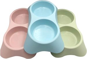 Kaymaz paslanmaz çelik çıkarılabilir çift tutucu köpek yemekleri Pet su ve gıda yükseltilmiş besleyici kase küçük köpekler ve kediler için çanaklar - Product Image 3