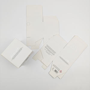 Wholesale Custom Printed Logo Embossed UV Coated White Cardboard Rigid <b>Square</b> Folding <b>Box</b> Luxury Packaging Recycled Reusable - Product Image 1