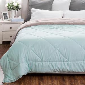 Ropa de cama de algodón 100% conjuntos de lujo de colchas abajo alternativa edredón de tamaño de Reina - Product Image 3