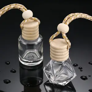 Penjualan laris klip ventilasi penyegar udara mobil aroma parfum mobil botol kaca penyebar parfum mobil wangi dapat dipakai ulang