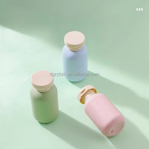 Emballage de soins de la peau floqué en HDPE de 100 ml, shampoing et gel douche, articles de <span class=keywords><strong>voyage</strong></span>, flacon de recharge portable pour échantillon - Product Image 3