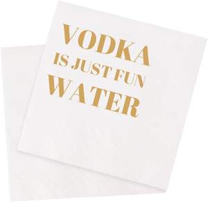 Tek kullanımlık restoran komik kokteyl özel Serviettes düğün baskılı kağıt peçete - Product Image 1