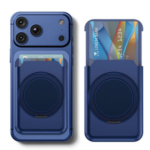 Portefeuille porte-cartes magnétique avec support rotatif caché, accessoire de téléphone 2-en-1 pour un rangement sécurisé des cartes et une visualisation mains libres - Product Image 3