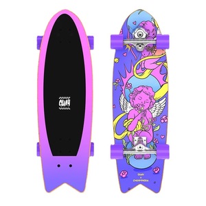 Planche à roulettes Sway Land Surfboard de 22 pouces, plateau en érable à sept couches, design unisexe adapté aux débutants, pour adultes et enfants - Product Image 4